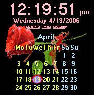 Desktop Clock Valentine's Edition 3.6.1 screenshot Desktop Clock Valentine's Edition 3.6.1 screenshot