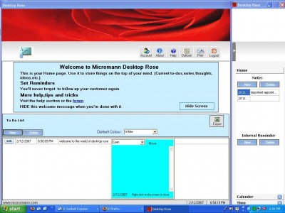 Desktop Rose 2007.50 screenshot Desktop Rose 2007.50 screenshot