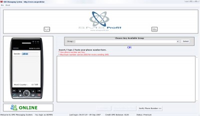 Desktop SMS 1.1 screenshot Desktop SMS 1.1 screenshot