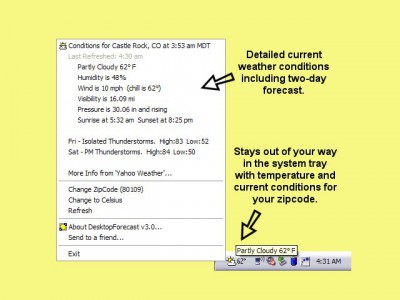 DesktopForecast 3.0 screenshot DesktopForecast 3.0 screenshot