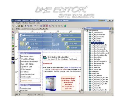 DHE Editor Site Builder 2.8 screenshot DHE Editor Site Builder 2.8 screenshot