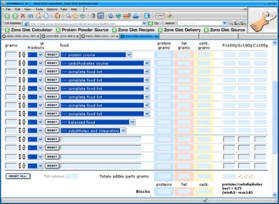 Diet Calc Free 1.0 screenshot