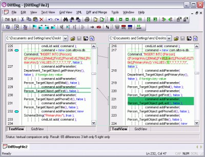 DiffDog Professional Edition 2005 screenshot