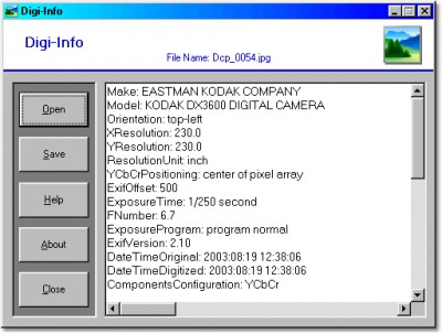 Digi-Info 1.0 screenshot Digi-Info 1.0 screenshot