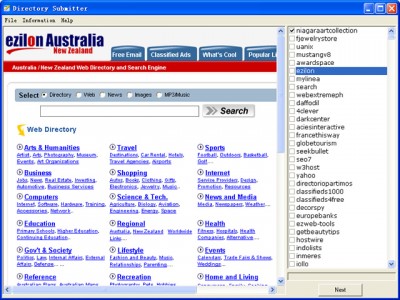 Directory Submitter 1.5 screenshot Directory Submitter 1.5 screenshot