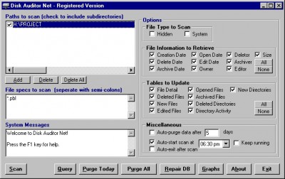 Disk Auditor Net 2.2 screenshot