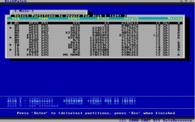 DiskPatch 3.5.300 screenshot