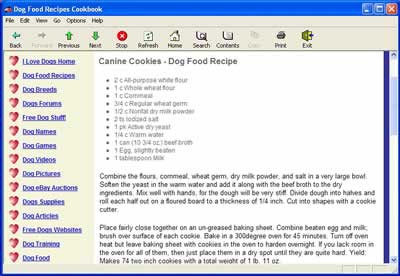 Dog Food Recipes Cookbook 1.1 screenshot Dog Food Recipes Cookbook 1.1 screenshot
