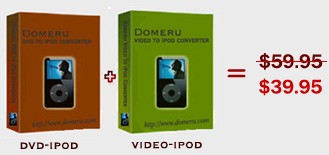 Domeru DVD to iPod Converter + Video to iPod Conve 3.6.5 screenshot Domeru DVD to iPod Converter + Video to iPod Conve 3.6.5 screenshot