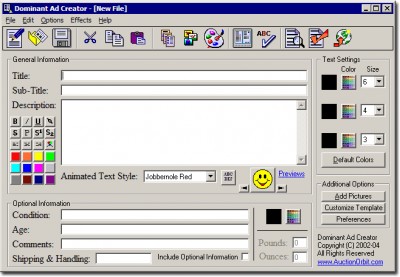 Dominant Ad Creator 2.3.2 screenshot Dominant Ad Creator 2.3.2 screenshot