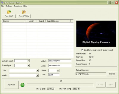 DP DVD Audio Rip plus 5.1.4.1218 screenshot