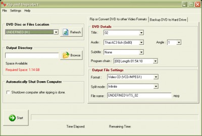 DP DVD Rip & Unprotect 6.1.2.1218 screenshot DP DVD Rip & Unprotect 6.1.2.1218 screenshot