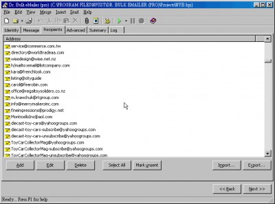 Dr. Bulk eMailer Pro 8.0.0.7.1 screenshot Dr. Bulk eMailer Pro 8.0.0.7.1 screenshot