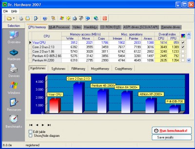 Dr. Hardware 2008 9.0.0e screenshot