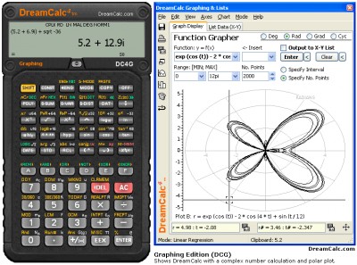 DreamCalc Graphing Calculator 3.5.1 screenshot DreamCalc Graphing Calculator 3.5.1 screenshot