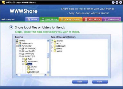 DriveHQ WWWShare 1.2 screenshot DriveHQ WWWShare 1.2 screenshot