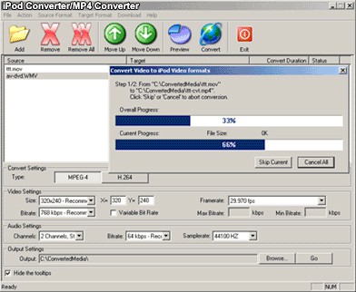 DVD 2 iPod and DVD 2 MP4 3.234.1321 screenshot DVD 2 iPod and DVD 2 MP4 3.234.1321 screenshot