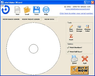 DVD and CD Label Maker Wizard 2.05 screenshot DVD and CD Label Maker Wizard 2.05 screenshot