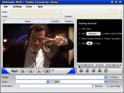 DVD AND VIDEO ULTIMATE SUITE PRO 2007.10902 screenshot