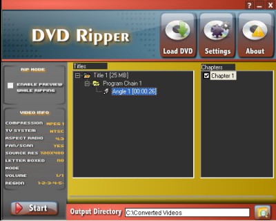 DVD Rip N' Burn 5.0.0.1 screenshot