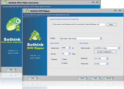 DVD Ripper and iPod Converter Suite 2.1 screenshot