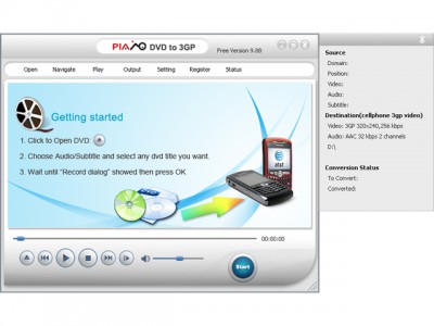 DVD to 3GP Converter 2007.03 screenshot