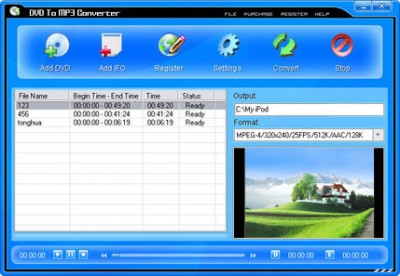 DVD To MP3 Converter 1.01.1 screenshot