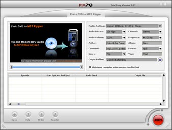 DVD to MP3 Ripper 2007.03 screenshot DVD to MP3 Ripper 2007.03 screenshot