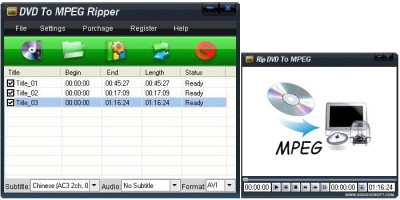 DVD to MPEG Converter 1.0 screenshot DVD to MPEG Converter 1.0 screenshot