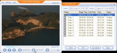 DVD To OGG Converter 1.71.1 screenshot