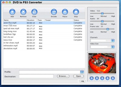 DVD to PS3 Convert 2.4.1.1323 screenshot