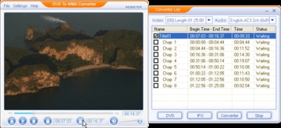 DVD To WMA Converter 1.70.1 screenshot