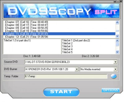 Dvd95Copy Split 3.3 screenshot