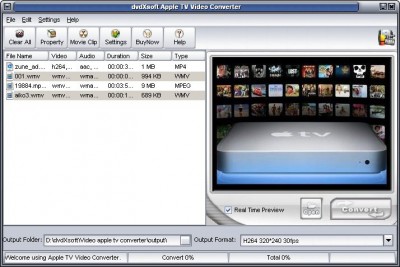 dvdXsoft Apple TV Video Converter 2.20 screenshot