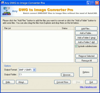 DWG to JPG Converter Pro 2005.1 2005.1 screenshot