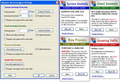 Dynamic Security Agent 1.0 screenshot Dynamic Security Agent 1.0 screenshot