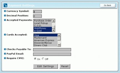 e-Gold for SunShop 1.1 screenshot e-Gold for SunShop 1.1 screenshot