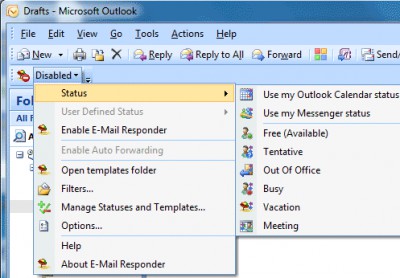 E-mail Responder 2.00 screenshot E-mail Responder 2.00 screenshot