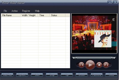 Ease Video Joiner 2.00 screenshot Ease Video Joiner 2.00 screenshot