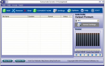 Eastsea Audio Converter 1.70 screenshot Eastsea Audio Converter 1.70 screenshot