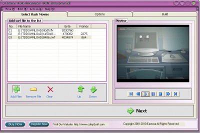 Eastsea Flash Screensaver 1.80 screenshot Eastsea Flash Screensaver 1.80 screenshot