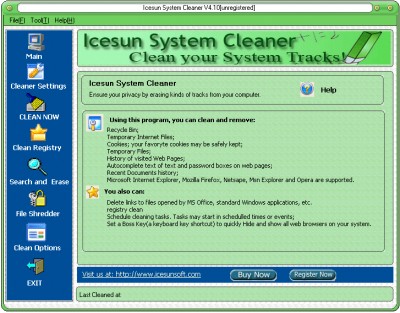 Eastsea System Cleaner 4.10 screenshot