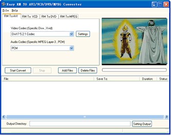 Easy AVI/VCD/DVD/MPEG Converter 1.12 screenshot