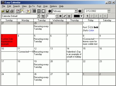 Easy Calendar 3.3 screenshot