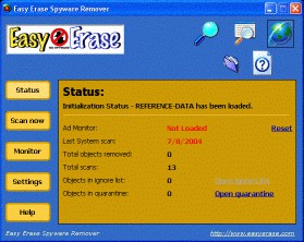 Easy Erase Spyware Remover 1.0 screenshot Easy Erase Spyware Remover 1.0 screenshot