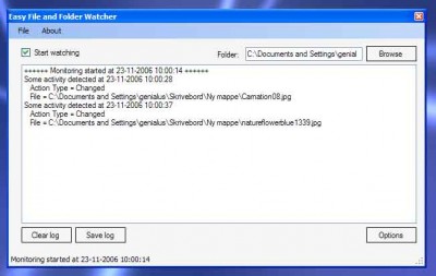 Easy File and Folder Watcher 2.0 2.0 screenshot