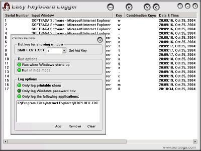 Easy Keyboard Logger 1.0 screenshot Easy Keyboard Logger 1.0 screenshot