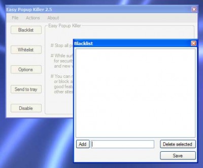 Easy Popup Killer 2.5 2.5 screenshot