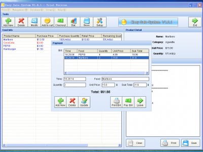 Easy Sale System 1.0.1 screenshot Easy Sale System 1.0.1 screenshot