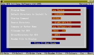 Easy SFX 1.5 screenshot Easy SFX 1.5 screenshot